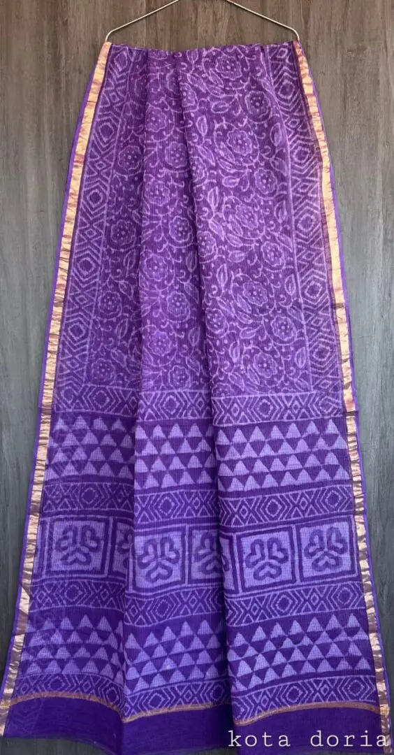 violet saree
