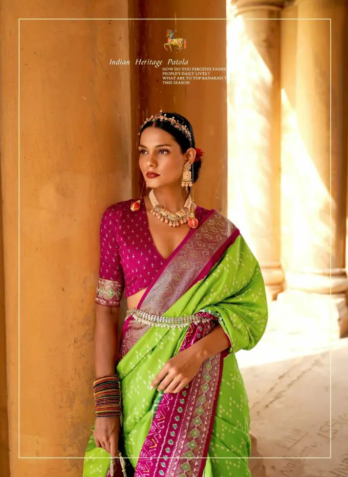 Rawaazfashion Designer Saree in Green