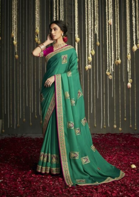 Buy Corn Designer Silk Wedding Wear Sari | Wedding Sarees