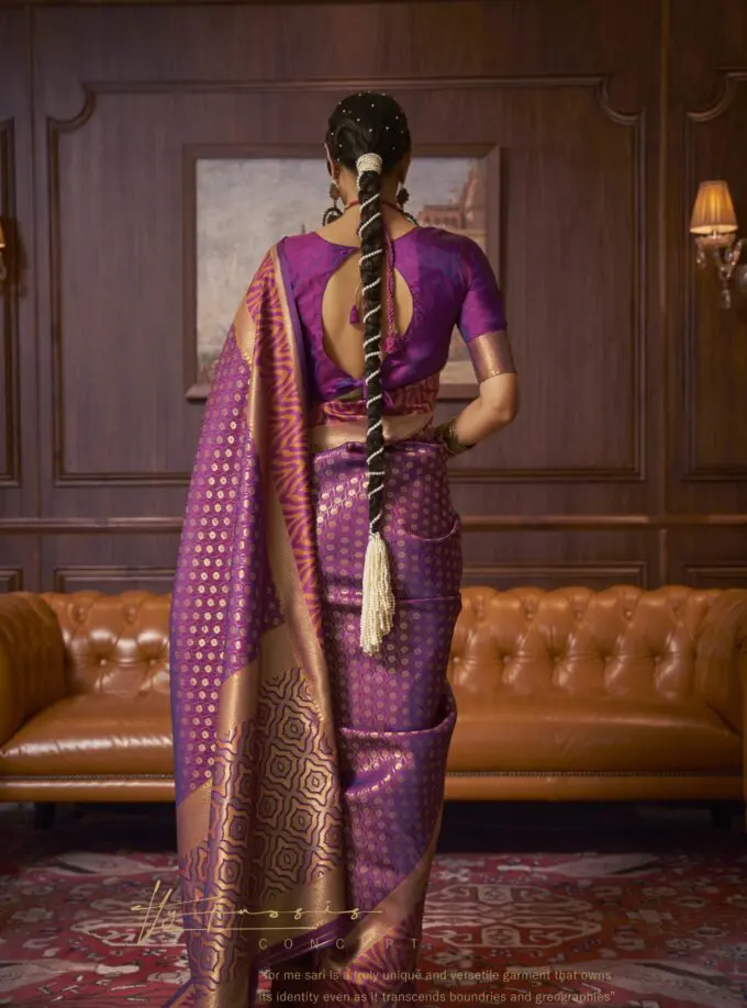 Beautiful Magenta Colour Pure Uppada Silk Pattu Saree, Wedding Saree, Pure Silk  Saree, Handwoven Silk Saree, Two Tone Saree for Woman - Etsy