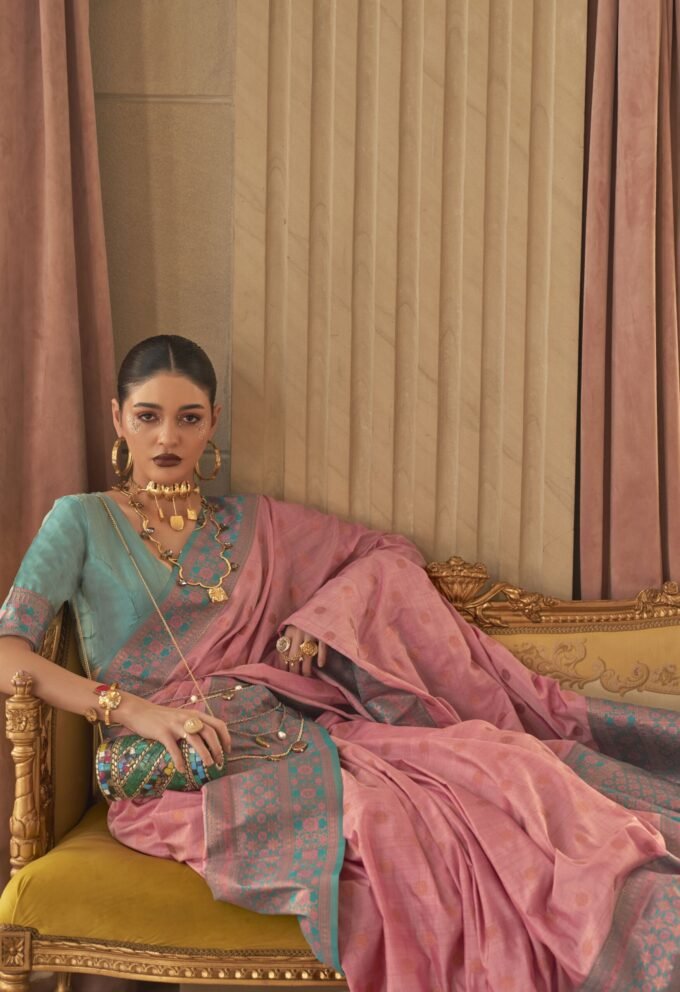 Anusree Nair's regal look in a green silk saree and pink blouse! | Saree  look, Saree, Saree styles
